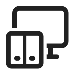 Dual Screen Desktop SVG Icon